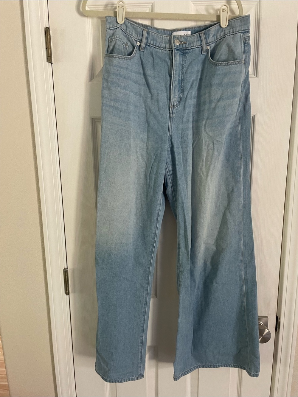 LOFT Light Blue Wide Leg Jeans
